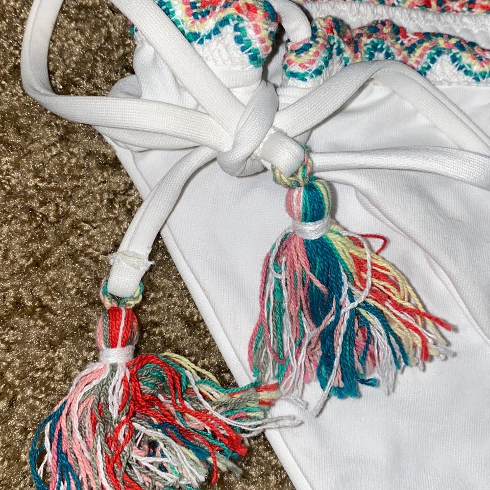 Becca White Mardi Gras Embroidered Two-Piece - Picture 6 of 14